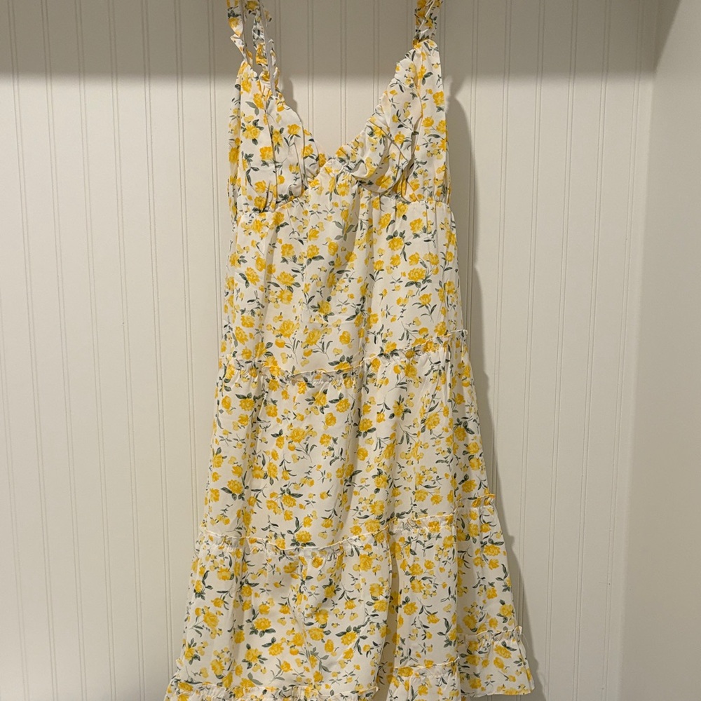 Endless Rose Yellow Floral Maxi Dress